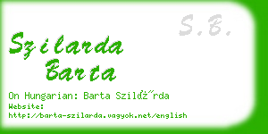 szilarda barta business card